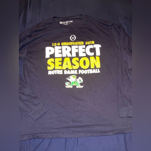 The Victory Tops - The Victory Notre Dame Football Perfect Season Long Sleeve Shirt